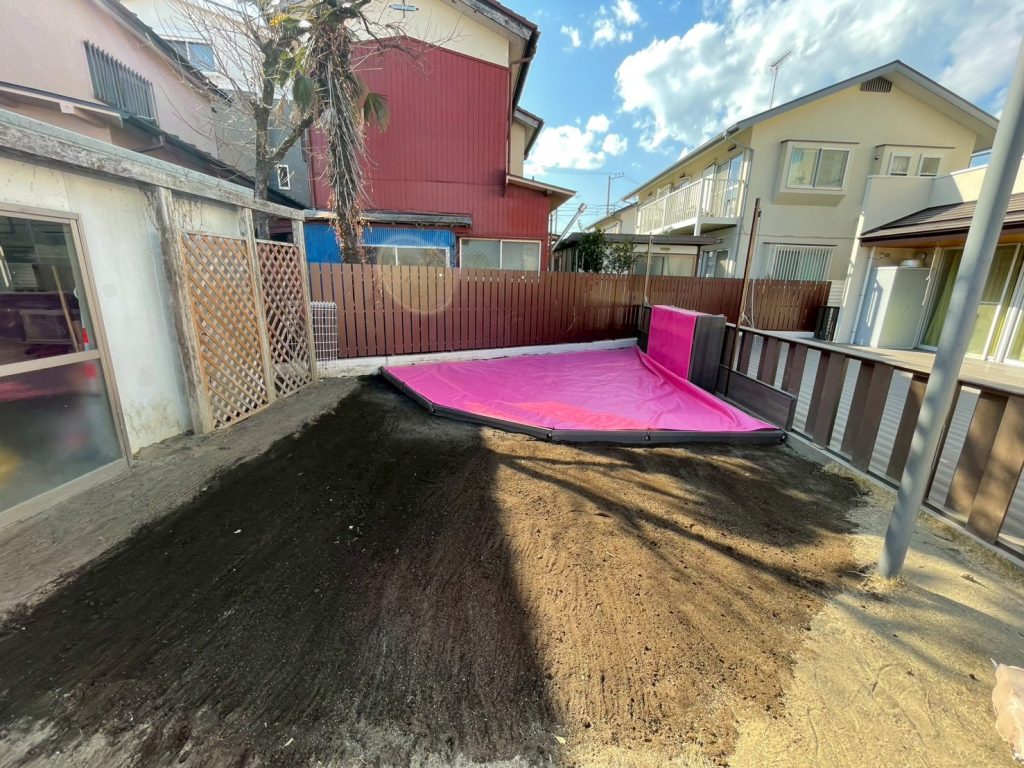 あきる野市 さくらぎ保育園 砂場修繕<